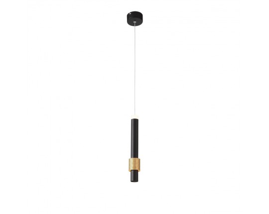 SL1591.403.01 Светильник подвесной ST-Luce Черный, Анодированный золотой/Черный LED 1*6W 3000K
