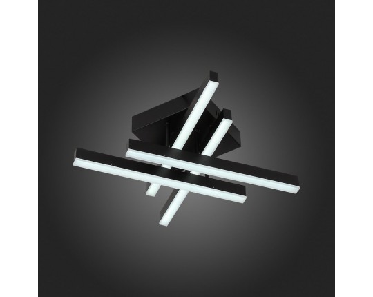 SL933.402.04 Люстра потолочная ST-Luce Черный/Черный, Белый LED 1*22W 3000K/4000K/6000K