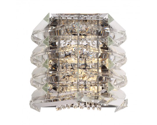 SL6137.101.02 Светильник настенный ST-Luce никель/прозрачный E14 2*40W