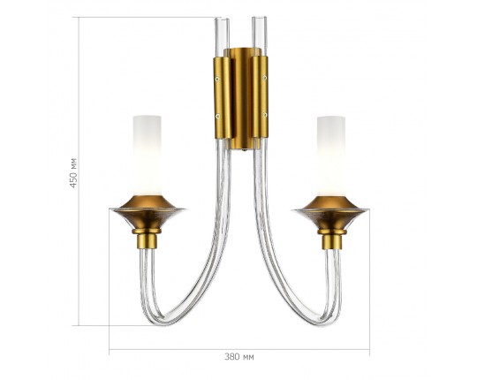 SL1241.201.02 Бра ST-Luce Золотистый/Белый E14 2*40W