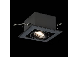 ST250.448.01 Св-к встр. Черный GU10 1*50W  L126xW126xH70 220V Без ламп