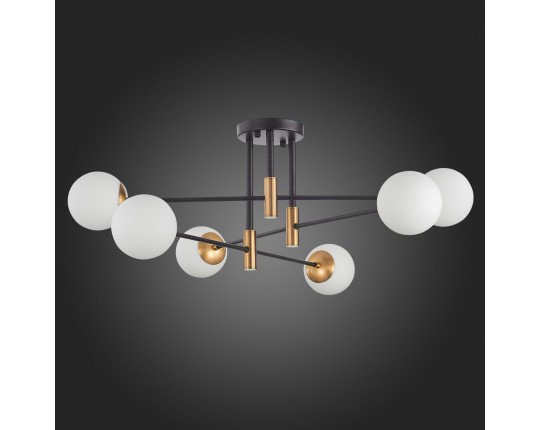 SL1203.402.06 Люстра потолочная ST-Luce Бронза,Черный/Белый E27 6*40W