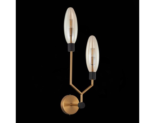 SL1174.301.02 Бра ST-Luce Латунь/Коньячный G9 2*5W