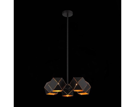 SL258.402.05 Люстра потолочная ST-Luce Черный/Черный, Золото E14 5*40W