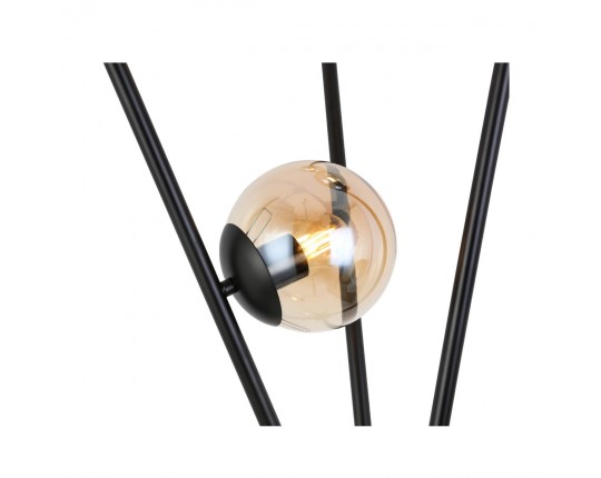 SL549.505.03 Торшер ST-Luce Черный/Коньячный E27 3*40W