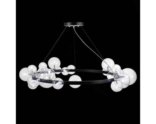 SL1165.403.24 Светильник подвесной ST-Luce Черный/Прозрачный G4 24*5W