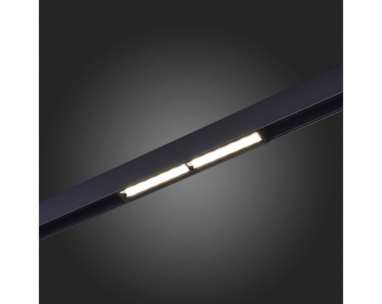 ST804.446.12 Магнитный трековый светильник Черный LED 1*12W 4000K 750Lm Ra>90 120° IP20 L220xW22xH46