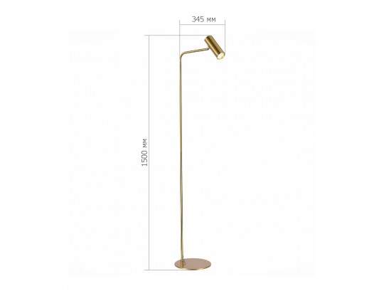 SL1006.205.01 Торшер ST-Luce Латунь/Латунь LED 1*3W 3000K