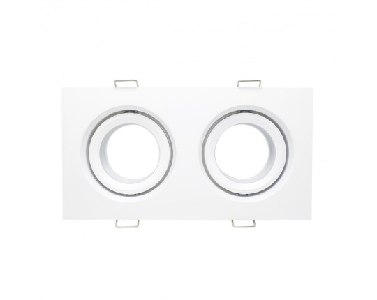 ST255.528.02 Св-к встр. Белый GU10 2*50W  IP65 L180xW90xH40 220V Без ламп