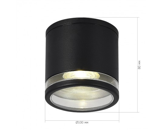 SL9009.402.01 Светильник уличный потолочный ST-Luce черный/белый GU10 1*50W