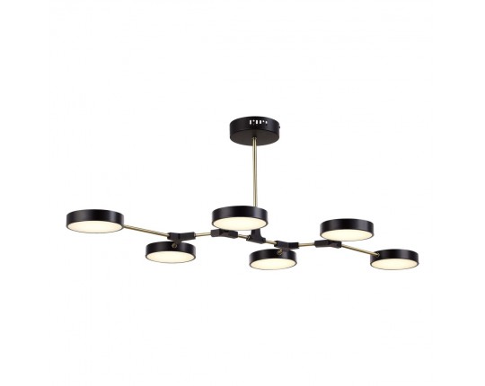 SLE6004-402-06 Светильник потолочный Черный, Латунь/Черный LED 6*10W