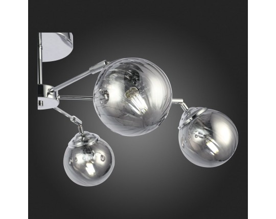 SLE102202-06 Светильник потолочный Хром/Дымчатый E14 6*40W