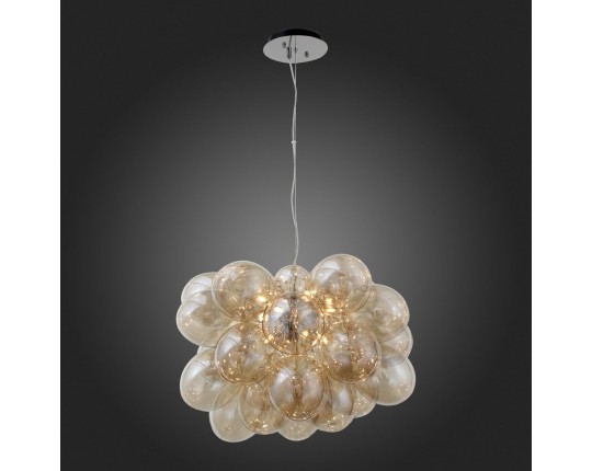 SL432.203.12 Люстра подвесная ST-Luce Хром/Коньячный G9 12*5W