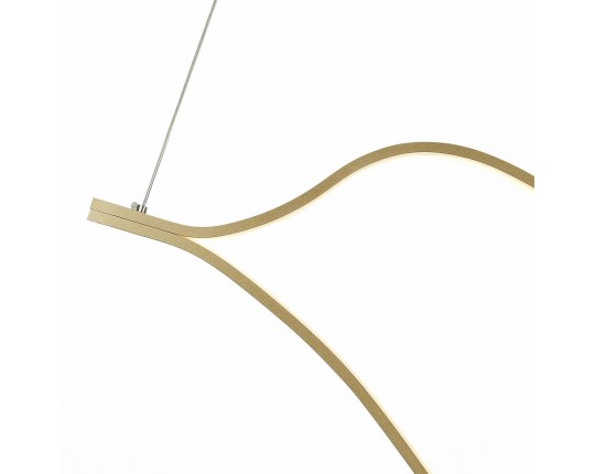 SL6106.203.56 Светильник подвесной ST-Luce Золотистый/Белый LED 1*56W 4000K