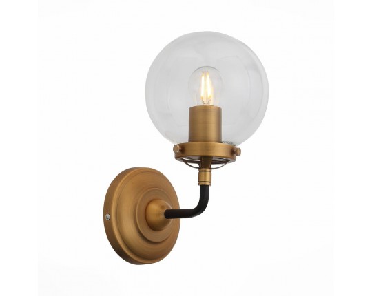 SL234.401.01 Бра ST-Luce Черный, Золото/Прозрачный E27 1*40W