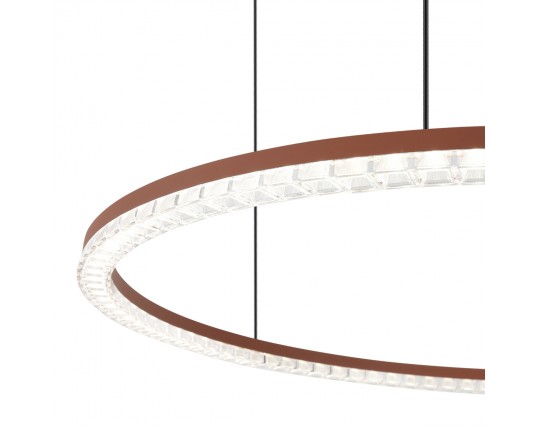 SL1018.603.01 Светильник подвесной ST-Luce терракотовый/прозрачный LED 1*65W 4000K