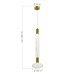 SL6117.213.02 Светильник подвесной ST-Luce Латунь/Золотой, Прозрачный LED 2*3W 3000K