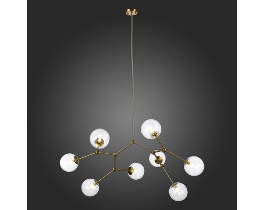 SL1506.203.08 Люстра подвесная ST-Luce Золотистый/Прозрачный E14 8*40W