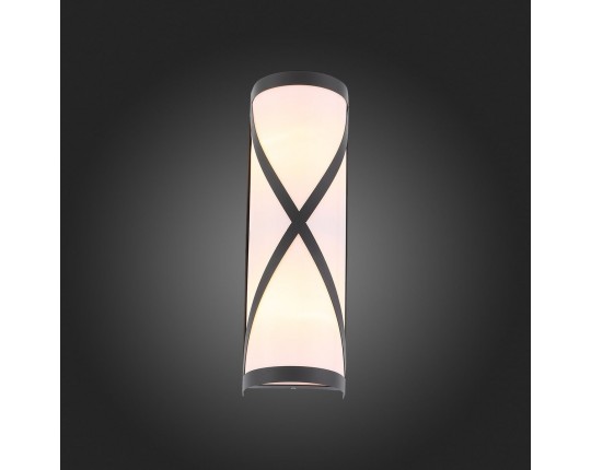 SL076.411.01 Светильник уличный настенный ST-Luce Черный/Белый E27 2*60W