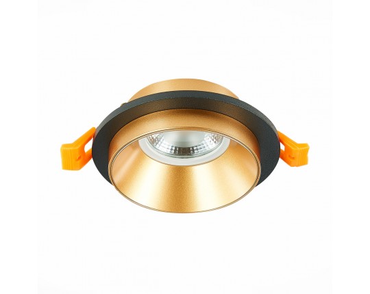 ST206.248.01 Св-к встр. Черный GU10 1*50W  IP20 D92xH38 220V Без ламп