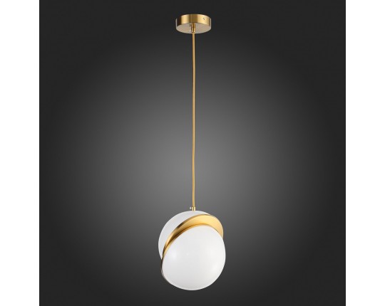 SL1164.303.01 Светильник подвесной ST-Luce Латунь/Белый E27 1*60W
