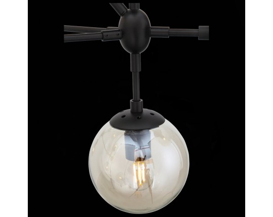 SL549.403.10 Люстра подвесная ST-Luce Черный/Янтарный E27 10*40W