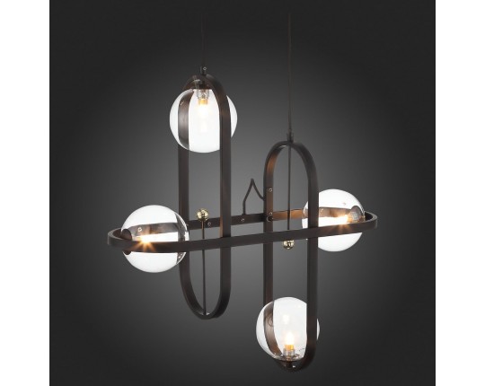 SL1201.403.04 Светильник подвесной ST-Luce Черный/Прозрачный G9 4*5W