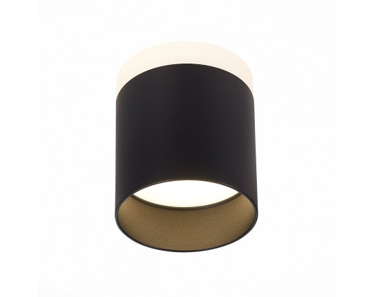 ST102.442.12 Светильник потолочный Черный LED 1*12W 4000K 936Lm Ra>80 120° IP20 D100xH90 170-240V