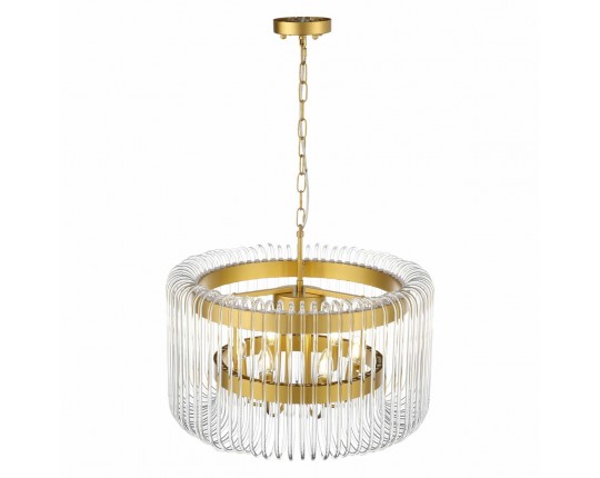 SL1228.203.06 Люстра подвесная ST-Luce Золотистый/Прозрачный E14 6*40W
