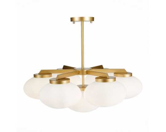 SL1503.203.07 Люстра потолочная ST-Luce Золотистый/Белый E27 7*40W