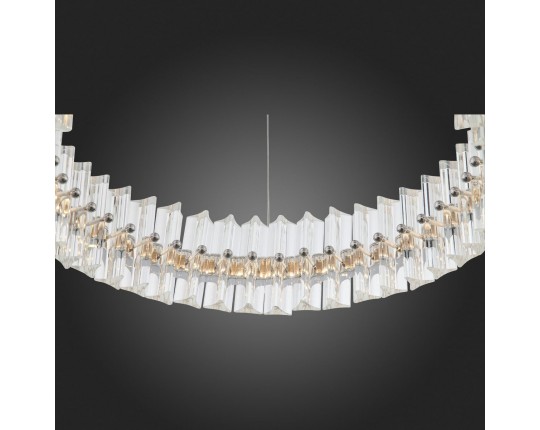 SL383.103.01 Светильник подвесной ST-Luce Хром/Хром, Прозрачный LED 1*34W 3000K