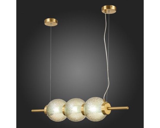 SL1155.313.03 Светильник подвесной ST-Luce Латунь/Коньячный E14 3*40W