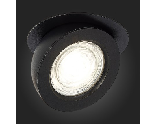 ST654.438.10 Св-к встр. Черный LED 1*10W 3000K 850Lm Ra>90 38° IP20 D109xH60 180-240V