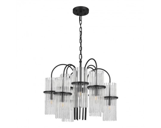 SL6145.403.09 Светильник подвесной ST-Luce черный/прозрачный E14 9*40W