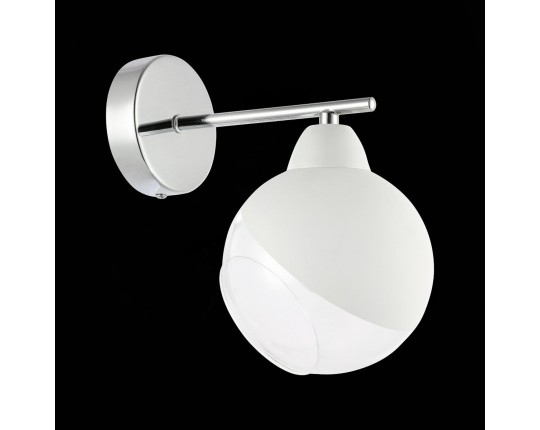 SLE102701-01 Светильник настенный Хром/Прозрачный, Матовый никель E14 1*40W