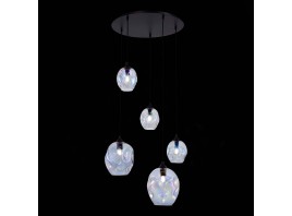 SL1188.403.05 Люстра подвесная ST-Luce Черный/Радужный E14/E27 3+2*40W