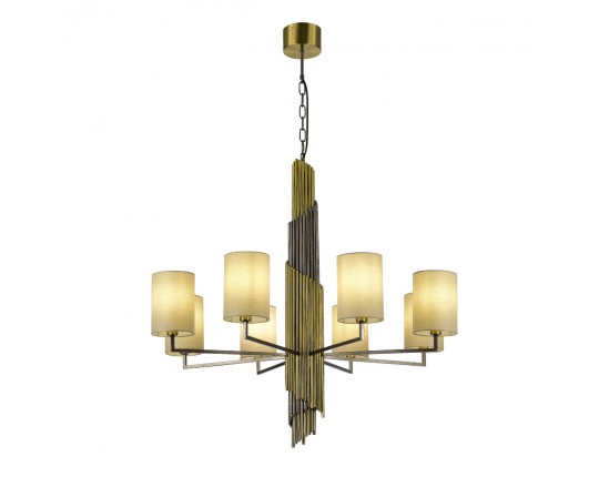 SL1638.303.08 Светильник подвесной ST-Luce Латунь/Серый E14 8*42W