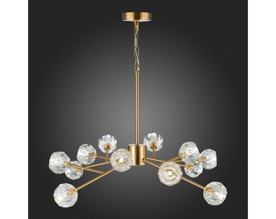 SL1166.303.12 Светильник подвесной ST-Luce Латунь/Прозрачный G9 LED 12*5W