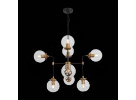 SL234.403.08 Люстра подвесная ST-Luce Черный, Золото/Прозрачный E27 8*40W