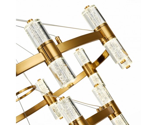 SL6007.203.32 Люстра подвесная ST-Luce Латунь/Прозрачный LED 32*2,5W 4000K