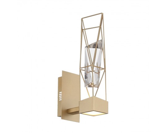 SL815.201.01 Бра ST-Luce Матовое золото/Матовое золото, Прозрачный LED 1*6W 4000K