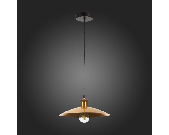 SL1017.203.01 Светильник подвесной ST-Luce Черный/Золотистый E27 1*60W
