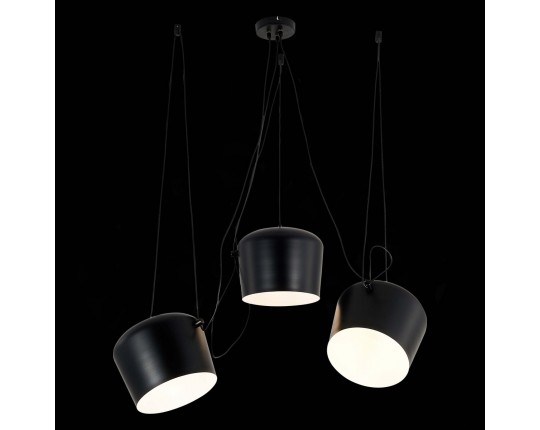 SLE120643-03.1 Светильник подвесной Черный/Черный E27 3*40W