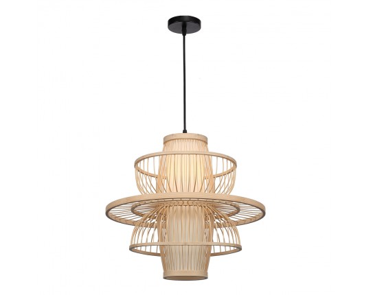 SL6241.513.01 Светильник подвесной ST-Luce Древесный/Белый E27 1*40W