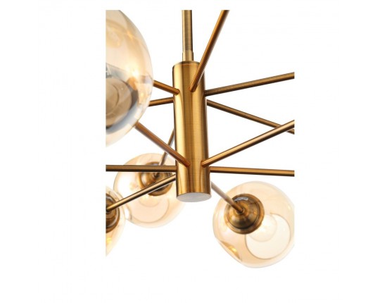 SL1500.203.12 Светильник подвесной ST-Luce Золотистый/Янтарный E14 12*40W