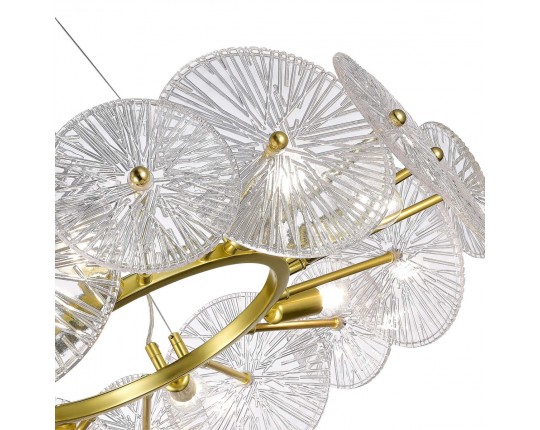 SL1657.203.08 Люстра подвесная ST-Luce Золотистый/Прозрачный E14 8*40W
