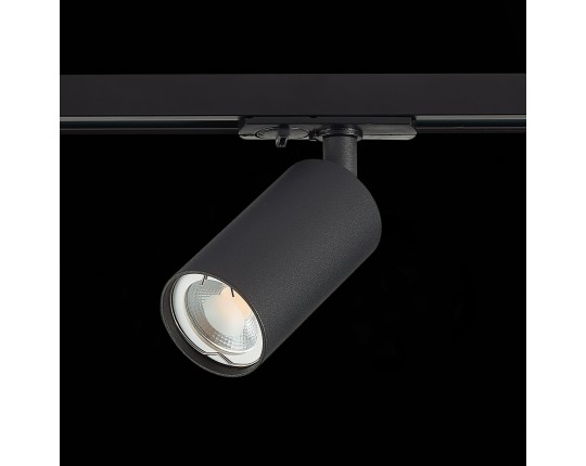 ST300.406.01 Св-к трек. Черный GU10 1*50W  IP20 L100xW54xH142 220V Без ламп
