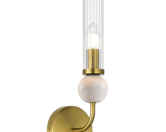 SL1244.301.01 Светильник настенный ST-Luce латунь/прозрачный E14 1*40W