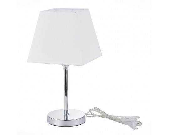 SLE107604-01 Прикроватная лампа Хром/Белый E14 1*40W