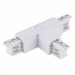ST030.509.16L1 Т-оБразный токоподвод левый 1 для трехфазного шинопровода ST-Luce Белый